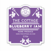 Blueberry Jam Seller Sticker (Voorkant)