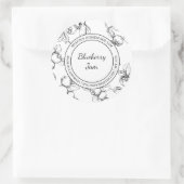 Blueberry Jam Sketch Modern label (Tas)
