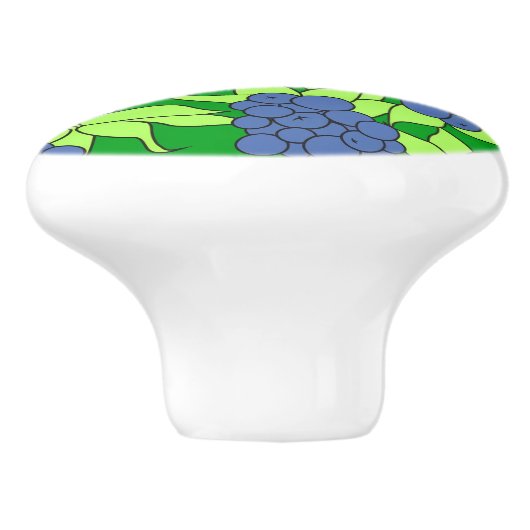 Blueberry keramische knop (Zijkant)