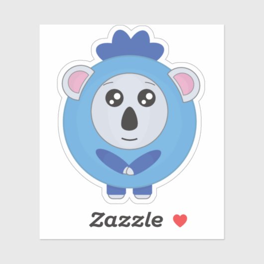 Blueberry Koala Sticker (Vel)
