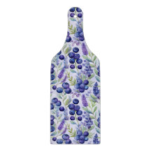 Blueberry Lavender Garden – Waterverf Bloemen