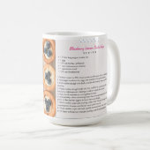 Blueberry Lemon Cookies Cups Recette Mug (Devant droit)