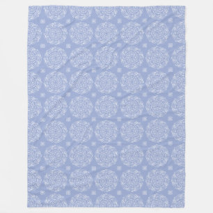 Blueberry Mandala Fleece Deken
