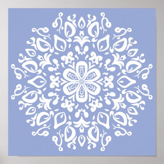 Blueberry Mandala Poster (Voorkant)