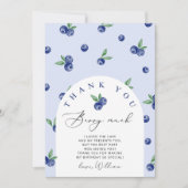 Blueberry merci baies beaucoup carte de remercieme (Devant)