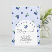 Blueberry merci baies beaucoup carte de remercieme (Debout devant)