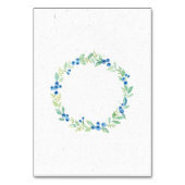 Blueberry Midsummer Rustic Mariage Numéro de table (Dos)