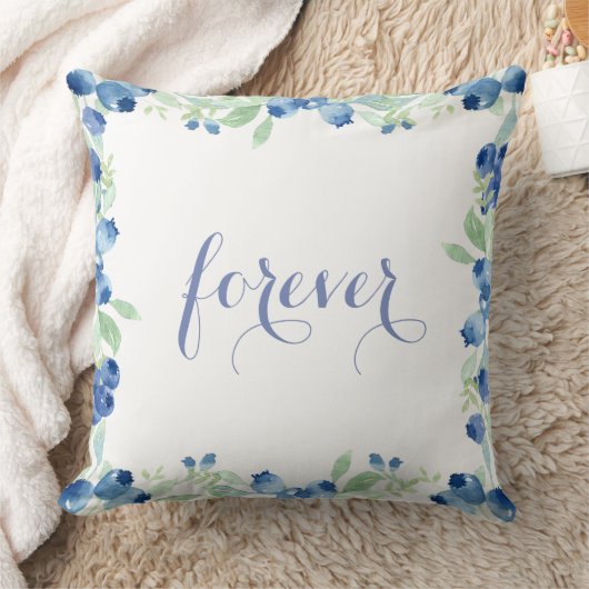 Blueberry Midzomer Rustic Weddenschap Forever Kussen (Deken)