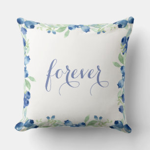 Blueberry Midzomer Rustic Weddenschap Forever Kussen