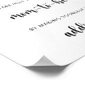 Blueberry - Moeder-to-Be-geadresseerde Poster (Hoek)