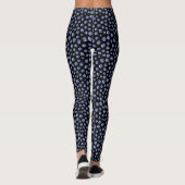 Blueberry Motif Bleu Black Leggings été noir (Dos)