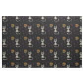 Blueberry Muffin Bloop Kitty Motif Tissu foncé (Fat Quarter)