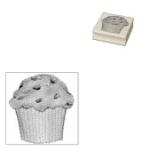 Blueberry Muffin Breakfast Food Bked Goods Berry Rubberstempel (Gestempeld)