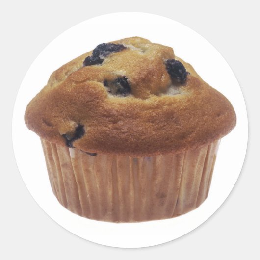 Blueberry Muffin Ronde Sticker (Voorkant)