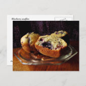 Blueberry Muffins Briefkaart (Voorkant / Achterkant)