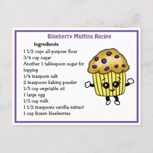 Blueberry Muffins Recept Kaart