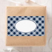Blueberry Navy Gingham Kitchen Gift Label Labels (Insitu)