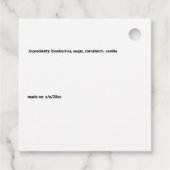 Blueberry Pals Grappige Cartoon Jam Pie en meer Bedankjes Labels (Achterkant)