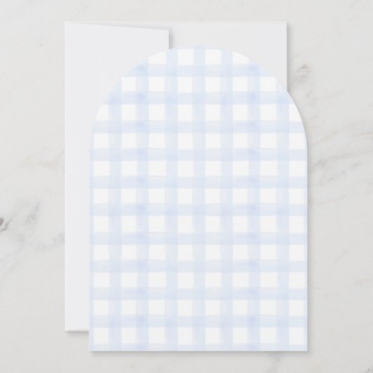 Blueberry Pannenkoek Baby Brunch Baby shower Boy Kaart (Achterkant)