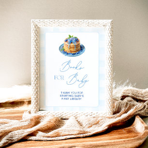 Blueberry Pannenkoek Baby Brunch Boeken voor Baby Poster