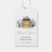 Blueberry Pannenkoek Baby Brunch Cadeaulabel (Voorkant)