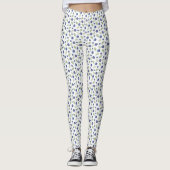 Blueberry Pattern Berries Zomer Leggings (Voorkant)