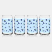 Blueberry Pattern Blikvorm Glas (Rechts)
