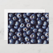 Blueberry Pattern Briefkaart (Voorkant / Achterkant)