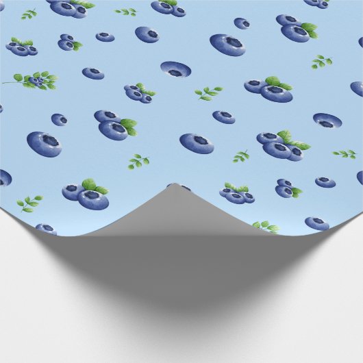 Blueberry Pattern Cadeaupapier (Hoek)