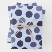 Blueberry Pattern Inpakpapier Vel (In situ)