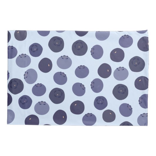 Blueberry Pattern Kussensloop (Achterkant)