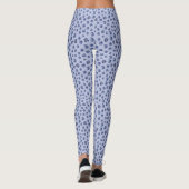Blueberry Pattern Periwinkle Blue Summer Leggings (Achterkant)
