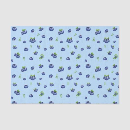 Blueberry Pattern Tissuepapier (Voorkant)