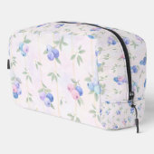 blueberry pattern with leaves toilettasje (Rechterhoek)