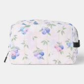 blueberry pattern with leaves toilettasje (Achterkant)