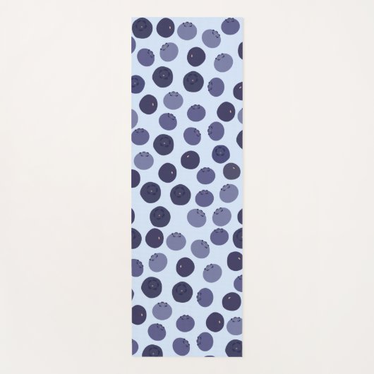 Blueberry Pattern Yogamat (Voorkant)
