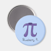 Blueberry Pi Cute Math Pi Day Magnet (Recto/Verso)