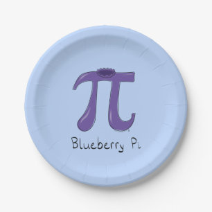 Blueberry Pi Cute Wiskunde Pi Day Party Paper Bord