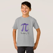 Blueberry Pi Schattigee Wiskunde Pi Day Kinderen T T-shirt (Voorkant volledig)
