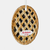 Blueberry Pie Baker Gepersonaliseerd Metalen Ornament (Voorkant Rechts)
