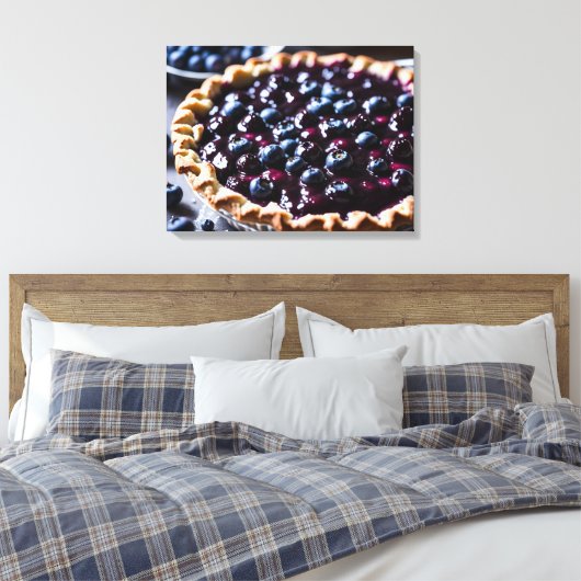 Blueberry Pie Canvas Afdruk (Insitu (Slaapkamer))