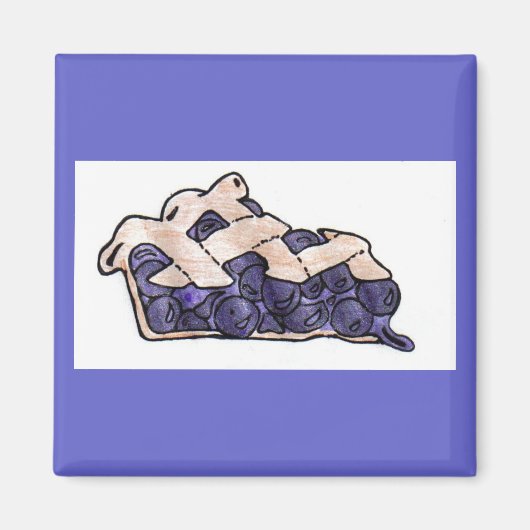 Blueberry Pie Magnet (Devant)