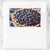 Blueberry Pie Rechthoekige Sticker (Tas)