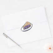 Blueberry Pie Ronde Sticker (Envelop)