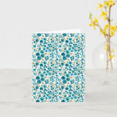 Blueberry Print Note-Kaart Kaart (Gele Bloem)