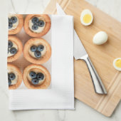 Blueberry-receptenhanddoek Theedoek (Quarter Fold)