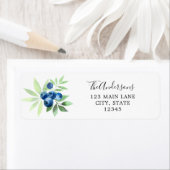 Blueberry Return Address Label (Insitu)