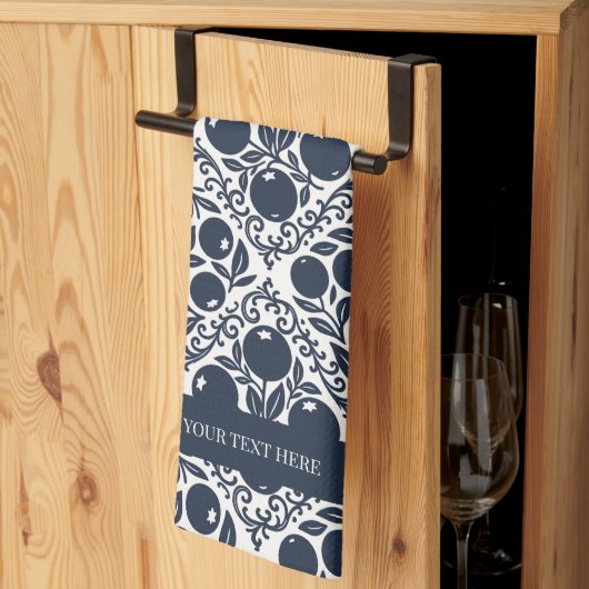 Blueberry Rustic Farmhouse French Country Theedoek (Derde Gevouwen)