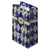 Blueberry Scone Argyle Gift Bag Klein Cadeauzakje (Voorkant Gekanteld)