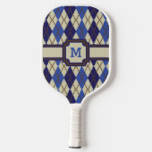 Blueberry Scone Argyle Pickleball Paddle (Achterkant)